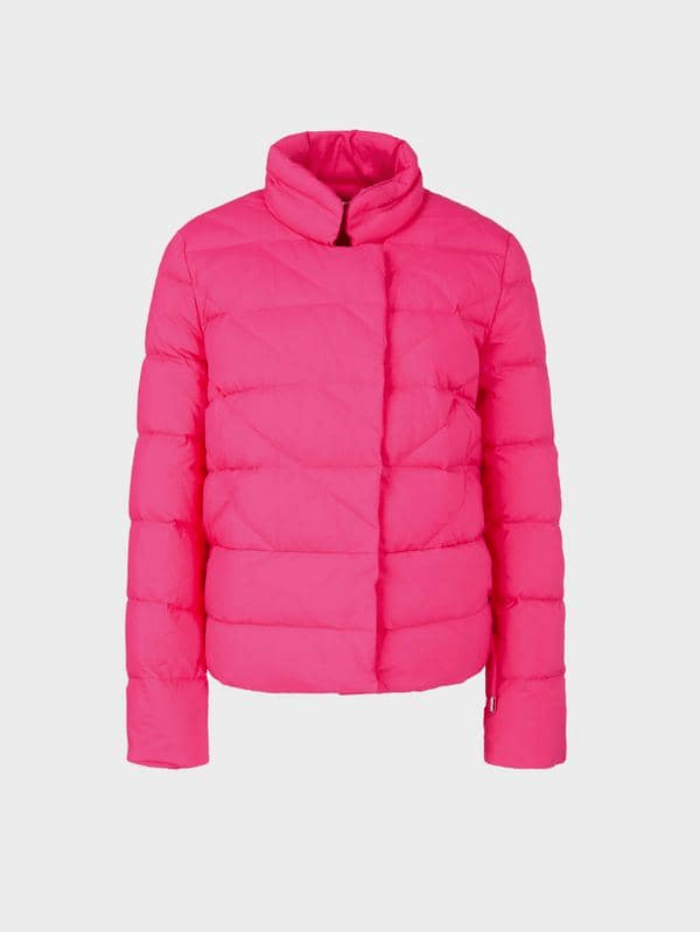 Marc Cain Collections Coats and Jackets Marc Cain Collections Quilted Down Super Pink Jacket SC 12.02 W52 COL 245 izzi-of-baslow