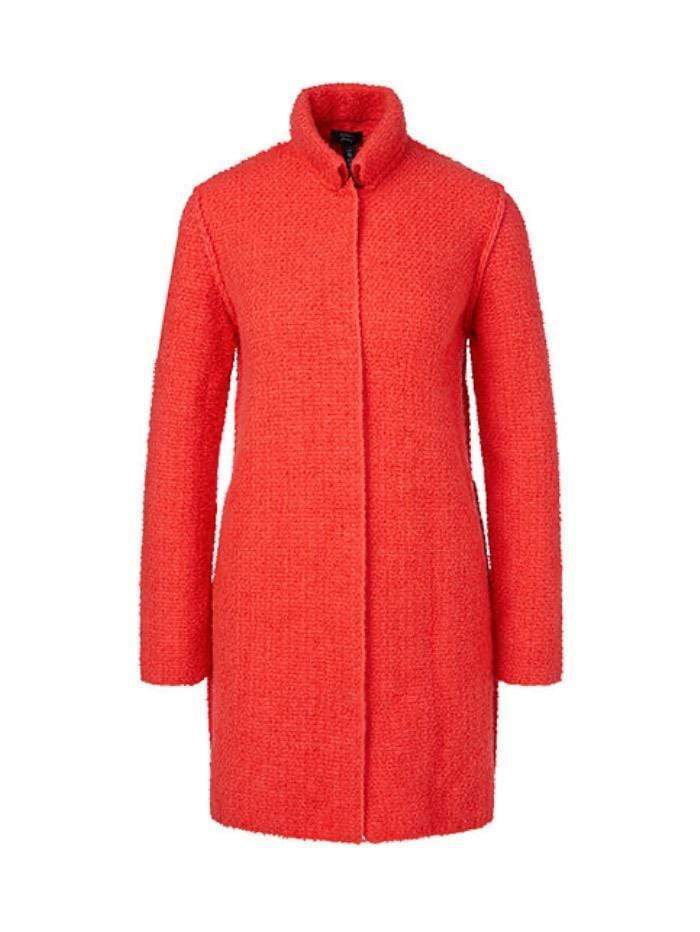 Marc Cain Collections Coats and Jackets Marc Cain Collections Vibrant Orange Knitted Coat QC 31.06 M06 224 Y izzi-of-baslow