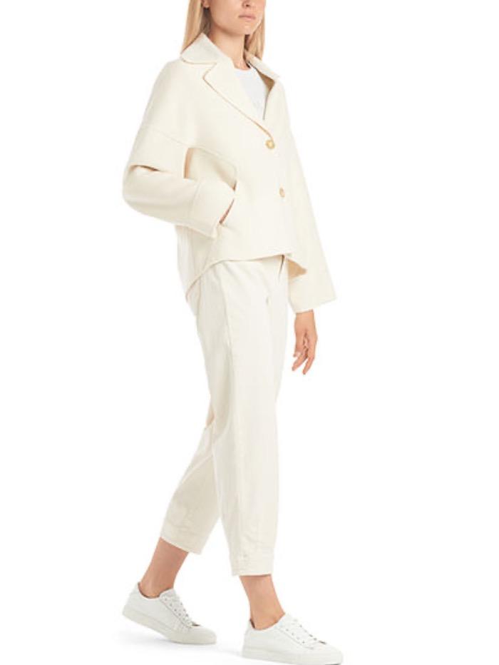 Marc Cain Collections Coats and Jackets Marc Cain Collections Winter White Double Faced Jacket RC 12.01 W73 COL 125 izzi-of-baslow