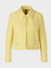 Marc Cain Collections Coats and Jackets Marc Cain Collections Yellow Tweed Jacket UC 31.22 W07 COL 427 izzi-of-baslow
