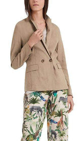 Marc Cain Collections Coats and Jackets Marc Cain Lightweight blazer in linen blend NC 34.29 W47 izzi-of-baslow