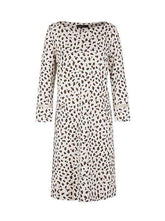Marc Cain Collections Dresses 1 Marc Cain Collections Leopard Print Jersey Dress Cuban Sand NC 21.57 J33 izzi-of-baslow