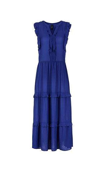 Marc Cain Collections Dresses 1 Marc Cain Collections Maxi dress with feminine flounces NC 21.60 W30 izzi-of-baslow