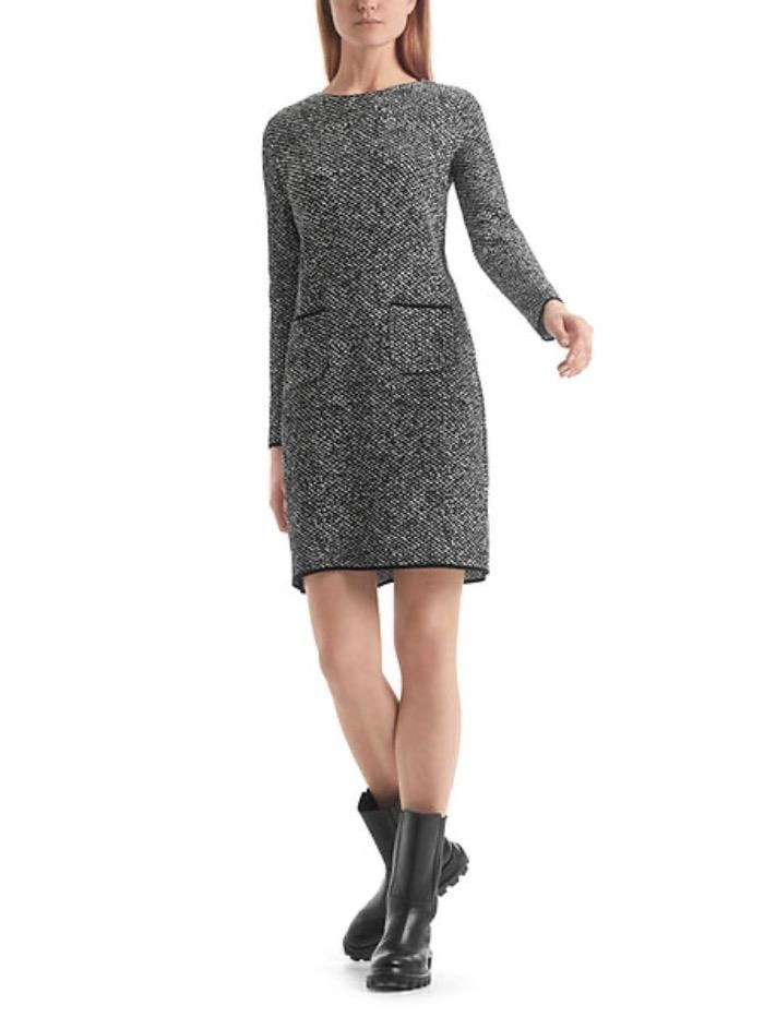 Marc Cain Collections Dresses Marc Cain Collections Black and White Knitted Dress RC 21.09 M25 COL 910 izzi-of-baslow