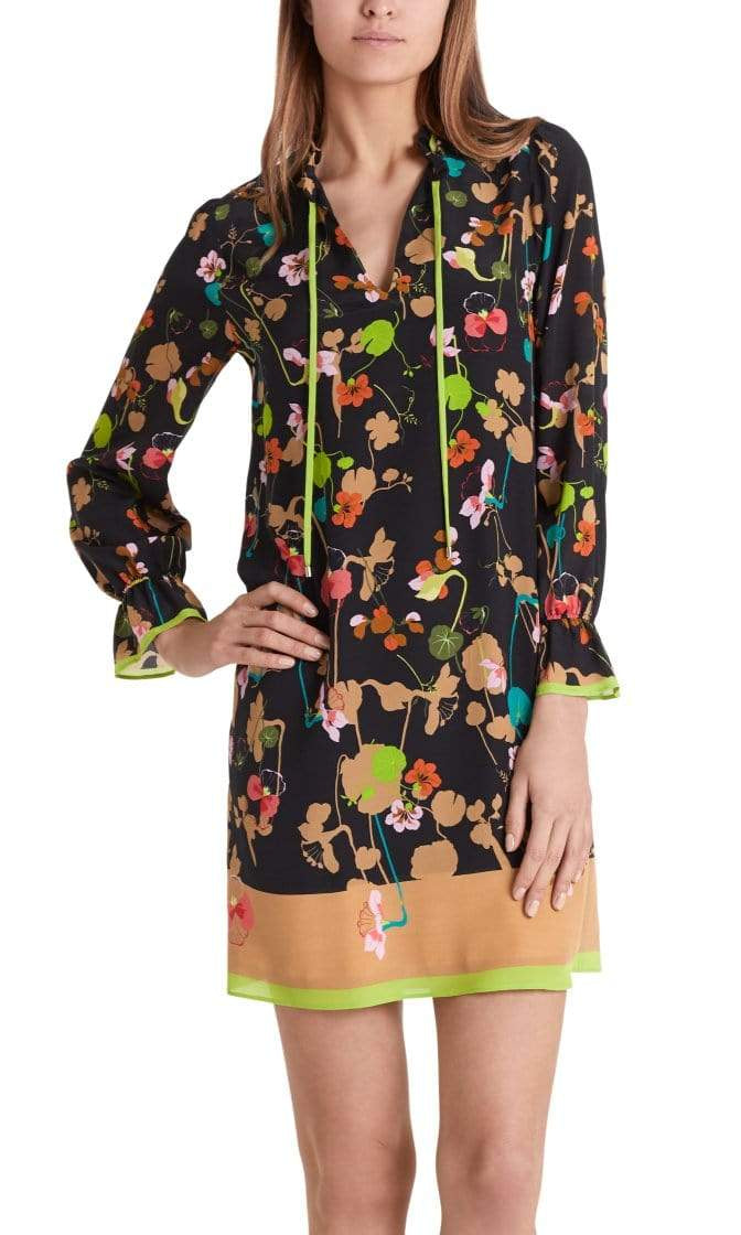 Marc Cain Collections Dresses Marc Cain Collections Dress in Silk Colour Pea PC 21.01 W10 izzi-of-baslow