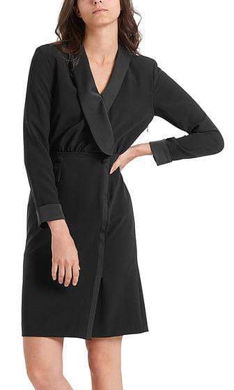 Marc Cain Collections Dresses Marc Cain Collections Exquisite Coat Dress Black PC 21.25 W36 900 izzi-of-baslow
