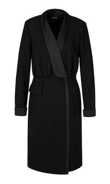 Marc Cain Collections Dresses Marc Cain Collections Exquisite Coat Dress Black PC 21.25 W36 900 izzi-of-baslow