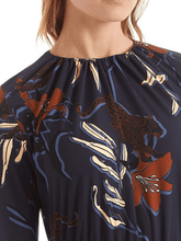 Marc Cain Collections Dresses Marc Cain Collections Floral & Leopard Midi Dress RC 21.27 J72 COL 797 izzi-of-baslow