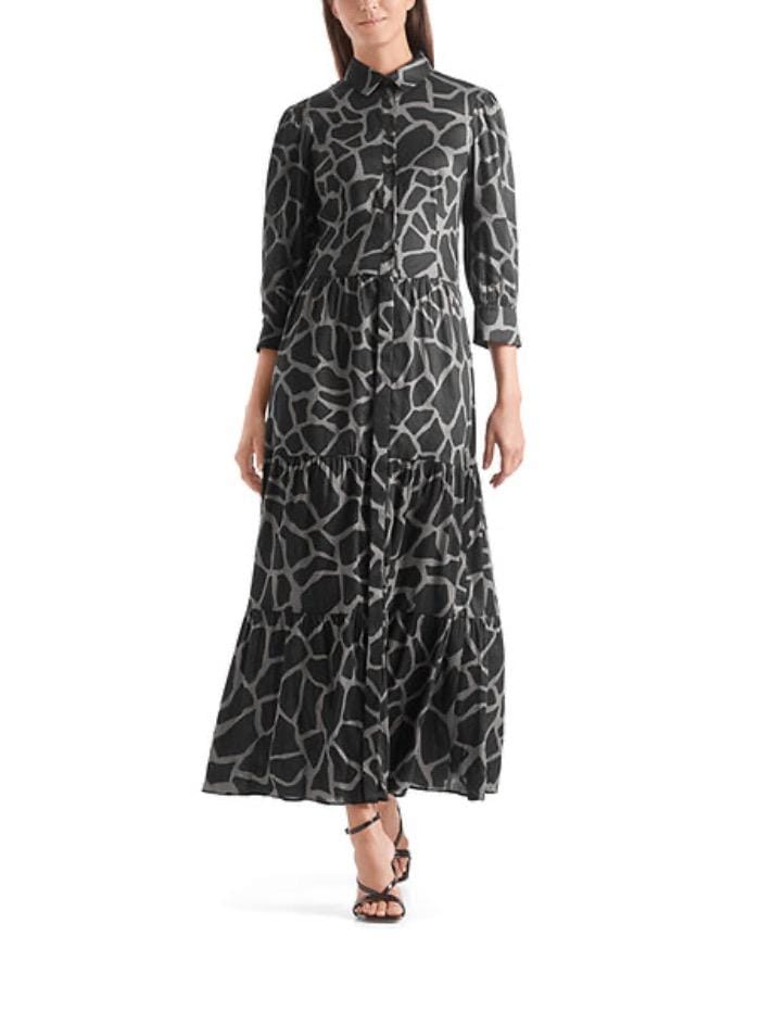 Marc Cain Collections Dresses Marc Cain Collections Giraffe Printed Dress QC 21.44 W64 837 izzi-of-baslow