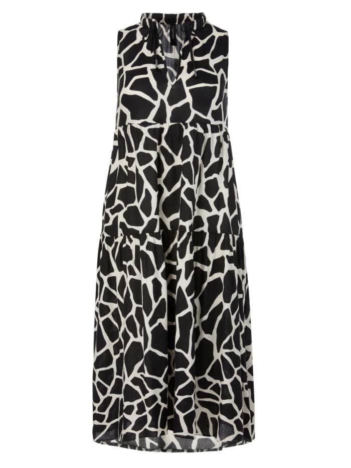 Marc Cain Collections Dresses Marc Cain Collections Giraffe Printed Dress QC 21.56 W64 115 izzi-of-baslow