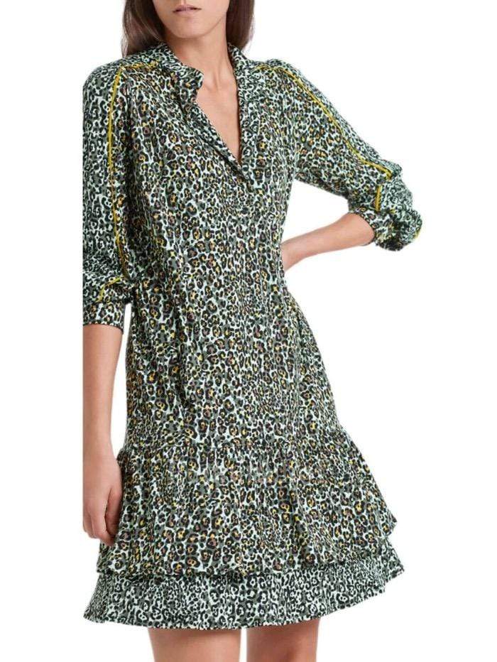 Marc Cain Collections Dresses Marc Cain Collections Leopard Printed Dress QC 21.12 J58 433 izzi-of-baslow