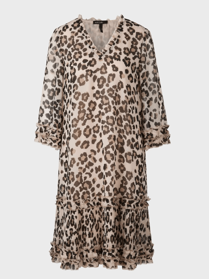 Marc Cain Collections Dresses Marc Cain Collections Leopard Printed Dress UC 21.60 W36 COL 900 izzi-of-baslow