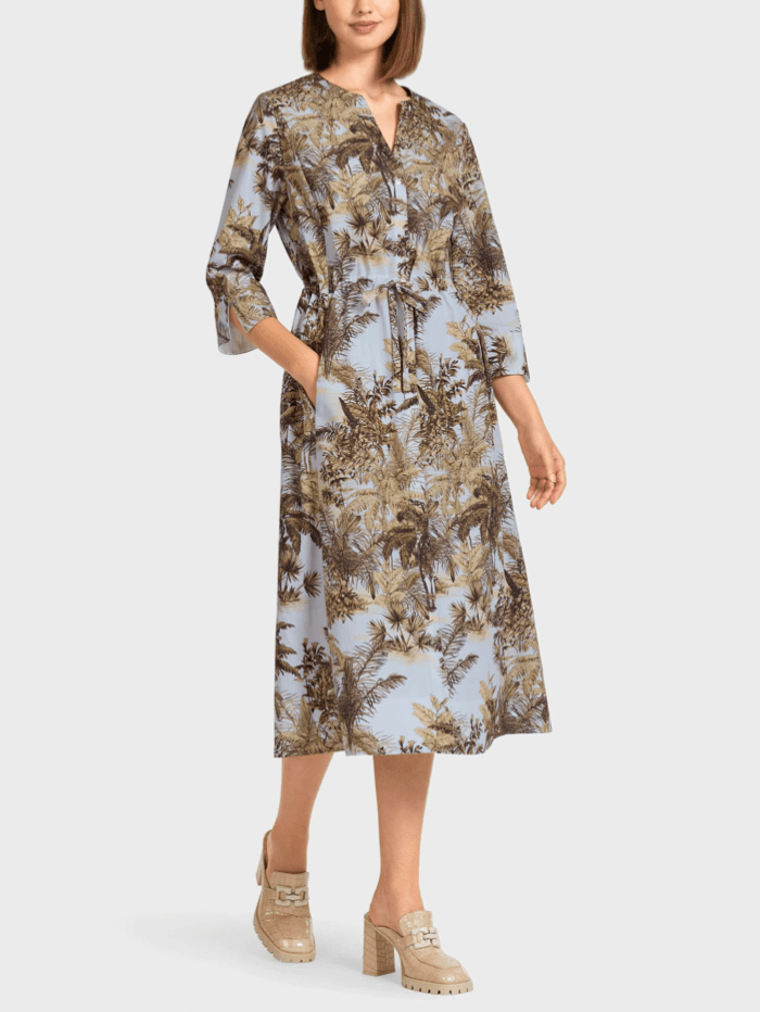 Marc Cain Collections Dresses Marc Cain Collections Light Blue Dress UC 21.24 W54 COL 305 izzi-of-baslow