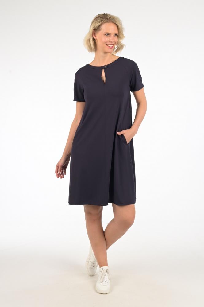 Marc Cain Collections Dresses Marc Cain Collections Navy Jersey dress NC 21.56 J62 izzi-of-baslow
