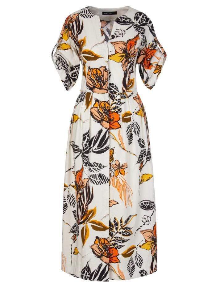 Marc Cain Collections Dresses Marc Cain Collections Printed Cotton Shirt Dress QC 21.55 W66 115 izzi-of-baslow