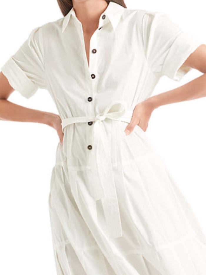 Marc Cain Collections Dresses Marc Cain Collections White Maxi Dress QC 21.32 W60 110 izzi-of-baslow
