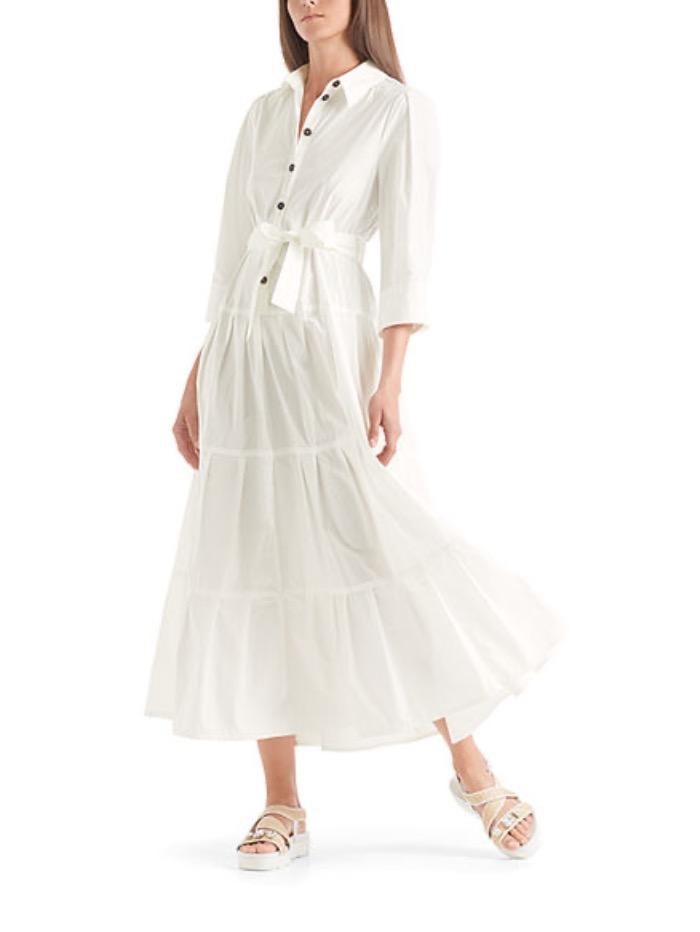 Marc Cain Collections Dresses Marc Cain Collections White Maxi Dress QC 21.32 W60 110 izzi-of-baslow