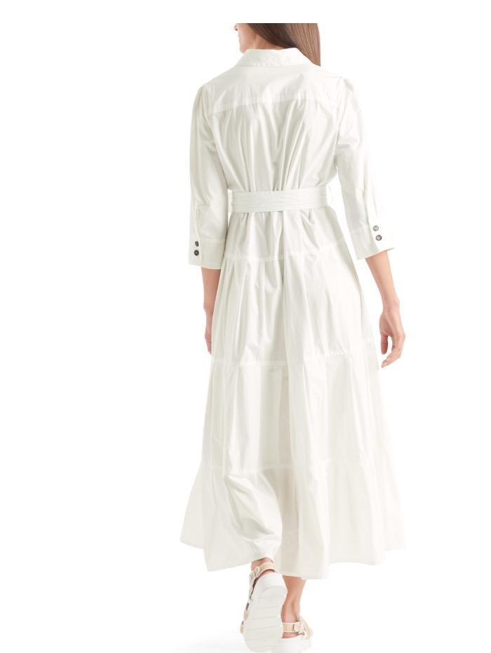 Marc Cain Collections Dresses Marc Cain Collections White Maxi Dress QC 21.32 W60 110 izzi-of-baslow