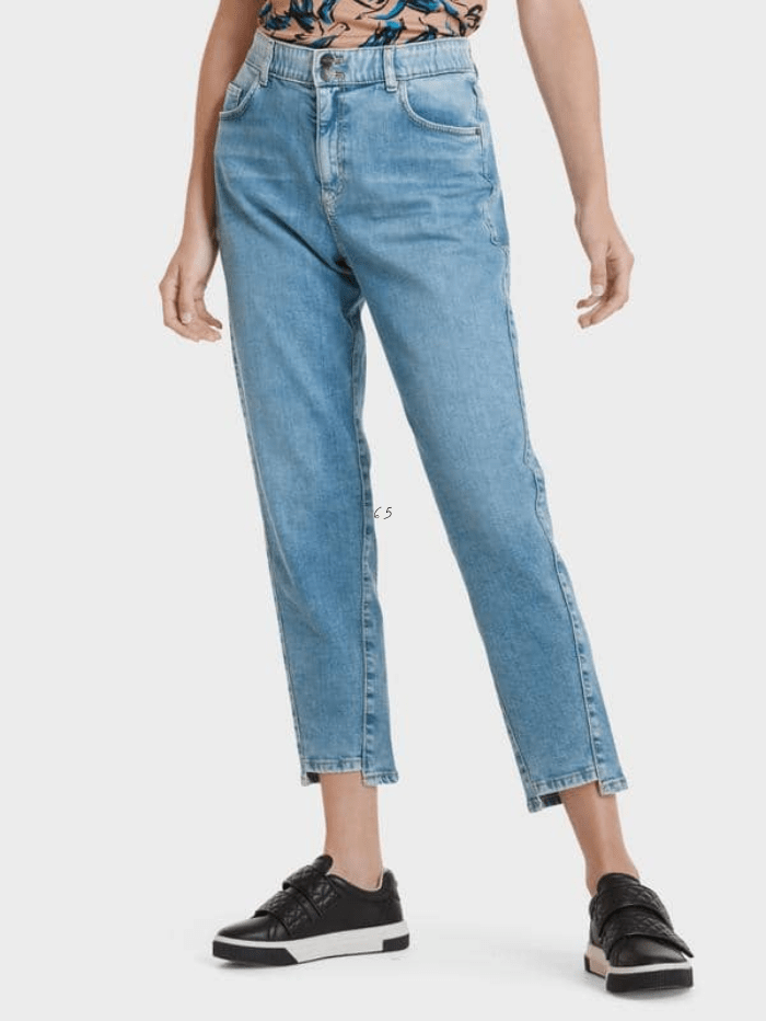 Marc Cain Collections Jeans Marc Cain Collections Blue Denim Cropped Jeans SC 82.05 D64 COL 351 izzi-of-baslow