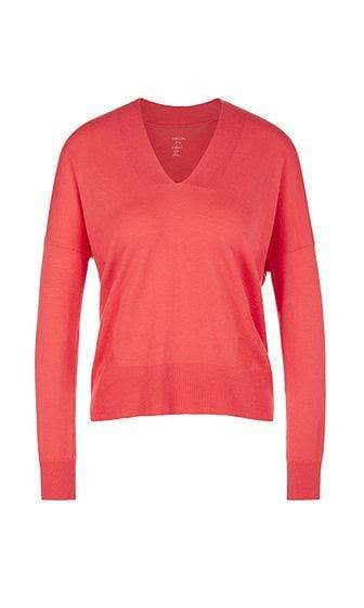 Marc Cain Collections Knitwear 1 Marc Cain Collections Pure Knit Wool and Silk Jumper light red NC 41.11 M50 izzi-of-baslow