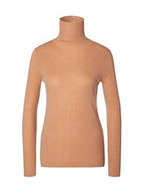 Marc Cain Collections Knitwear 2 Marc Cain Collections Cosy Polo Neck Jumper Caramel MC 41.05 M53 izzi-of-baslow