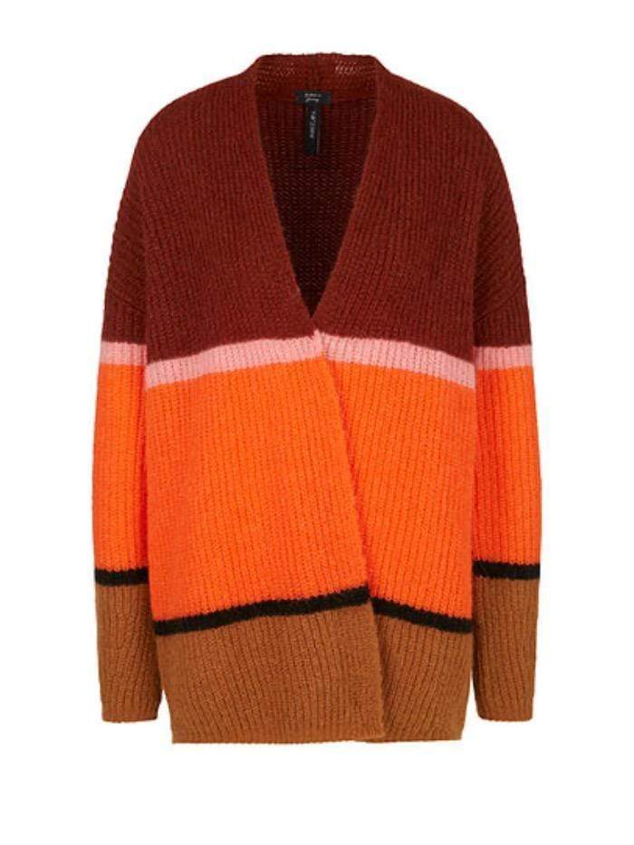 Marc Cain Collections Knitwear Marc Cain Collections Colour Block Cardigan RC 31.75 M37 COL 482 izzi-of-baslow