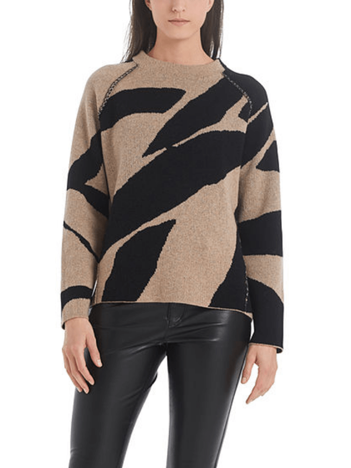 Marc Cain Collections Knitwear Marc Cain Collections Jacquard Jumper RC 41.41 M86 COL 632 izzi-of-baslow