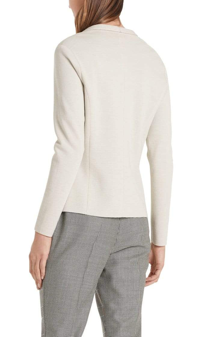 Marc Cain Collections Knitwear Marc Cain Collections Knitted Blazer in Moon Rock PC 34.02 M28 izzi-of-baslow