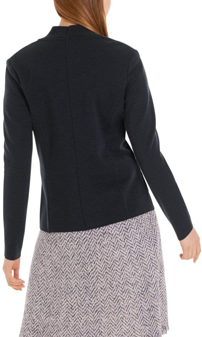 Marc Cain Collections Knitwear Marc Cain Collections Knitted Blazer Midnight Blue PC 34.02 M28 izzi-of-baslow