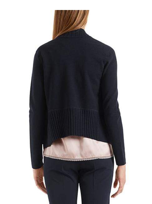 Marc Cain Collections Knitwear Marc Cain Collections Knitted Jacket Midnight Blue NC 31.05 M28 izzi-of-baslow