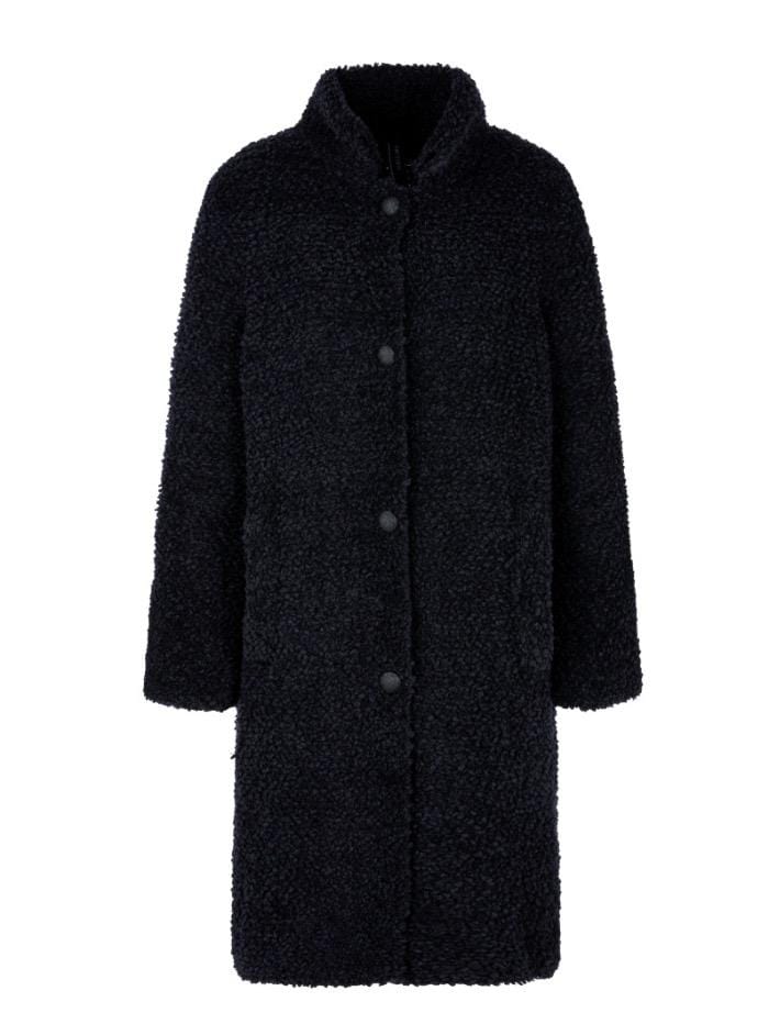 Marc Cain Collections Knitwear Marc Cain Collections Knitted Navy Coat RC 11.04 M04 COL 395 izzi-of-baslow