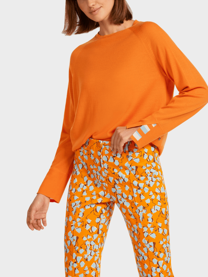Marc Cain Collections Knitwear Marc Cain Collections Orange Jumper UC 41.03 M73 COL 474 izzi-of-baslow