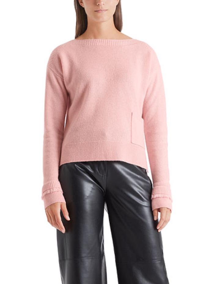 Marc Cain Collections Knitwear Marc Cain Collections Pale Pink Jumper QC 41.06 M84 213 Y izzi-of-baslow