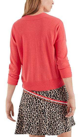 Marc Cain Collections Knitwear Marc Cain Collections Pure Knit Wool and Silk Jumper light red NC 41.11 M50 izzi-of-baslow