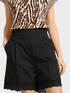 Marc Cain Collections Shorts Marc Cain Collections Lace Trim Black Shorts UC 83.06 W87 COL 900 izzi-of-baslow