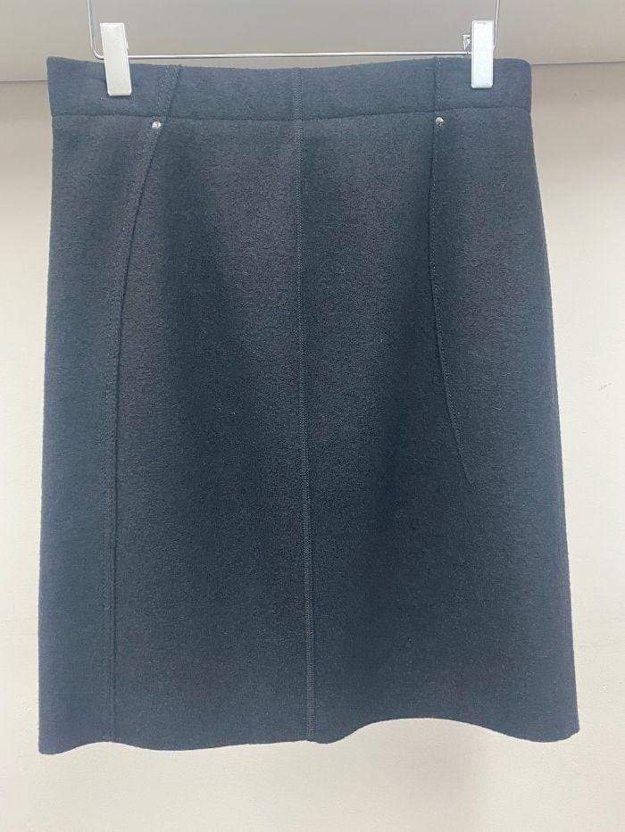 Marc Cain Collections Skirts Marc Cain Collections Wool Skirt Black KC 71.55 J30 900 izzi-of-baslow