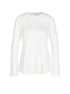 Marc Cain Collections Tops 2 Marc Cain Collections Peplum Top With Flounce Sleeves Off-White NC 48.01 J34 izzi-of-baslow