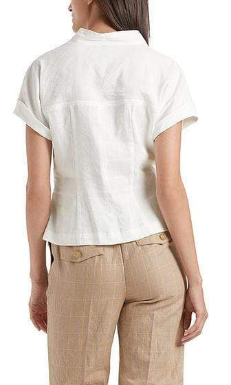 Marc Cain Collections Tops Marc Cain Blouse-style top in linen blend NC 55.21 W47 izzi-of-baslow