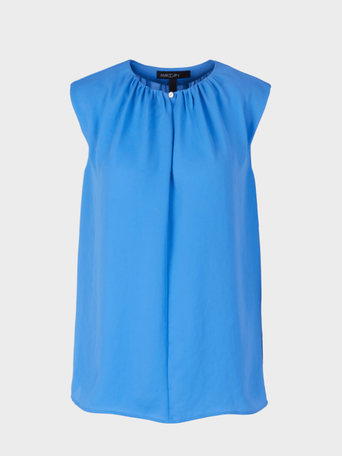 Marc Cain Collections Tops Marc Cain Collections Azure Blue Top UC 61.03 W39 COL 360 izzi-of-baslow