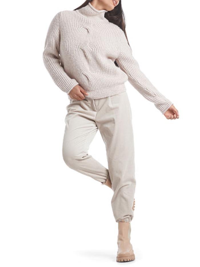 Marc Cain Collections Tops Marc Cain Collections Bisque Jumper RC 41.54 M46 COL 614 izzi-of-baslow