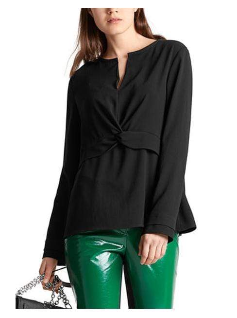 Marc Cain Collections Tops Marc Cain Collections Black Blouse MC 51.11 W01 izzi-of-baslow