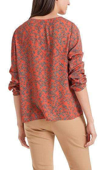 Marc Cain Collections Tops Marc Cain Collections Blouse Style Top with Mini Flowers PC 55.14 W86 izzi-of-baslow