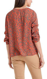 Marc Cain Collections Tops Marc Cain Collections Blouse Style Top with Mini Flowers PC 55.14 W86 izzi-of-baslow