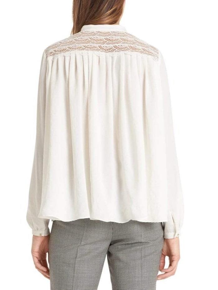 Marc Cain Collections Tops Marc Cain Collections Blouse with Lace Inserts PC 51.19 W39 izzi-of-baslow