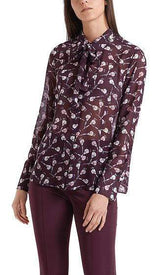 Marc Cain Collections Tops Marc Cain Collections Blouse with Mini Birds298 PC 51.29 W65 izzi-of-baslow