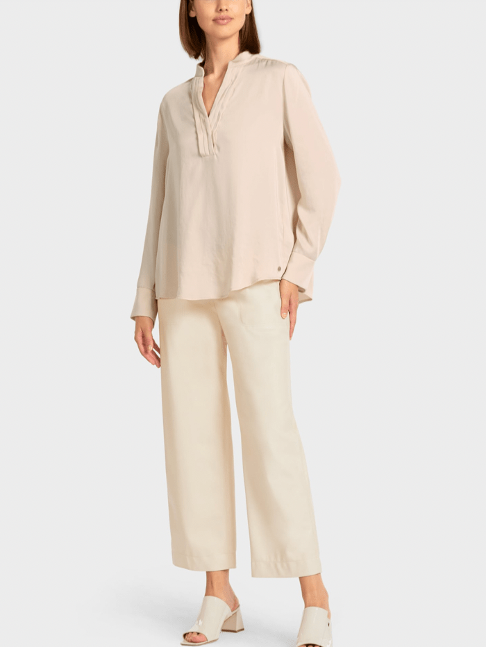 Marc Cain Collections Tops Marc Cain Collections Cream Blouse UC 55.08 W08 COL 131 izzi-of-baslow