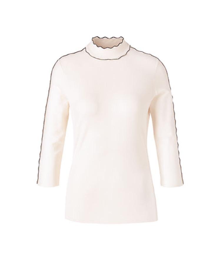 Marc Cain Collections Tops Marc Cain Collections Fine Knitted Sweater Panna Cream  QC 41.27 M21 142 izzi-of-baslow