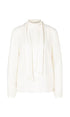 Marc Cain Collections Tops Marc Cain Collections Flowing Bow Neck Blouse 110 PC 51.31 W39 izzi-of-baslow