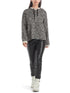 Marc Cain Collections Tops Marc Cain Collections Leopard Printed Knitted Hoodie RC 41.64 M49 COL 646 izzi-of-baslow