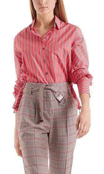 Marc Cain Collections Tops Marc Cain Collections Striped cotton blouse NC 51.13 W19 izzi-of-baslow